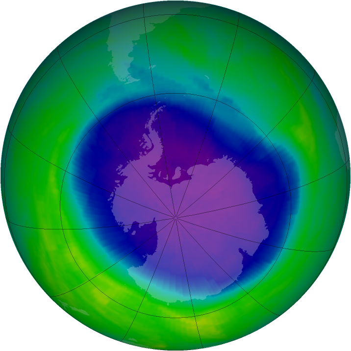 Ozone Map 2001-10-11